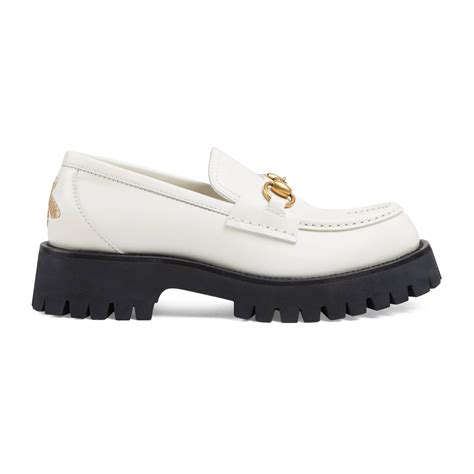 gucci white and black|black and white gucci loafers.